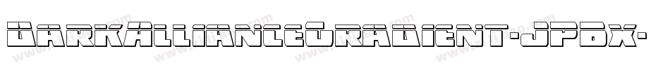 DarkAllianceGradient-JPBx字体转换