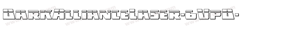 DarkAllianceLaser-6VpD字体转换