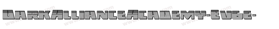 DarkAllianceAcademy-Ev6e字体转换