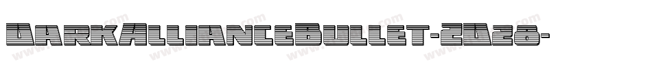 DarkAllianceBullet-ZDz8字体转换
