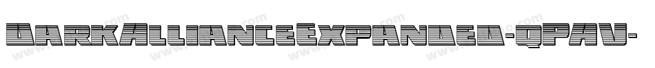 DarkAllianceExpanded-qPAV字体转换