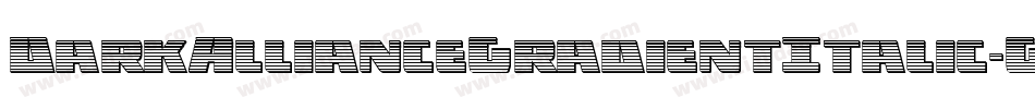 DarkAllianceGradientItalic-G9nD字体转换