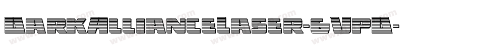 DarkAllianceLaser-6VpD字体转换