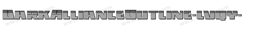 DarkAllianceOutline-lvqy字体转换