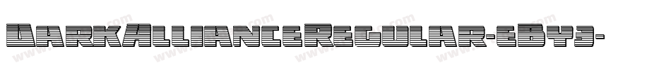 DarkAllianceRegular-eBy3字体转换