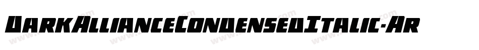 DarkAllianceCondensedItalic-Ar57字体转换