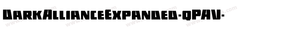 DarkAllianceExpanded-qPAV字体转换