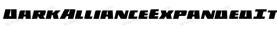 DarkAllianceExpandedItalic-VZDw字体转换
