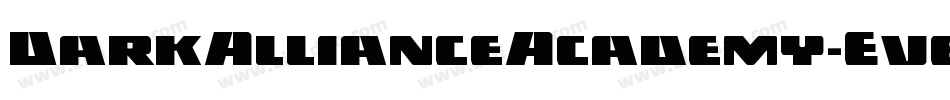 DarkAllianceAcademy-Ev6e字体转换