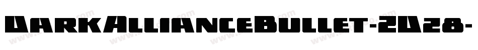 DarkAllianceBullet-ZDz8字体转换
