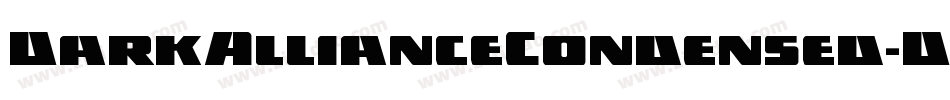 DarkAllianceCondensed-D231字体转换