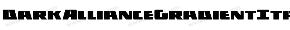 DarkAllianceGradientItalic-G9nD字体转换
