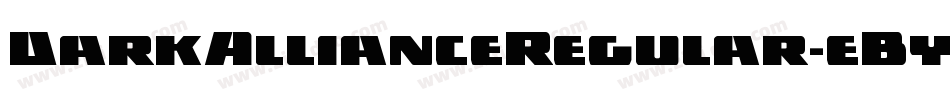DarkAllianceRegular-eBy3字体转换