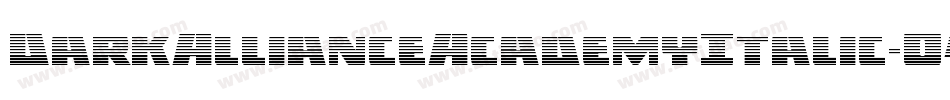 DarkAllianceAcademyItalic-O4KP字体转换