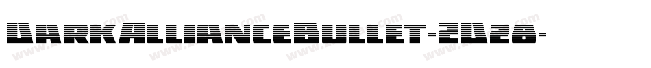 DarkAllianceBullet-ZDz8字体转换