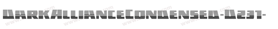 DarkAllianceCondensed-D231字体转换