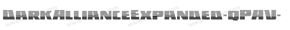 DarkAllianceExpanded-qPAV字体转换