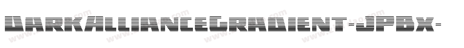 DarkAllianceGradient-JPBx字体转换