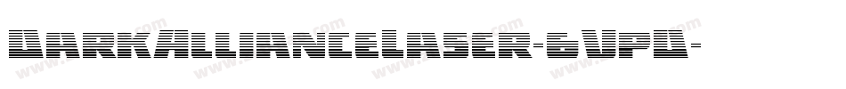 DarkAllianceLaser-6VpD字体转换