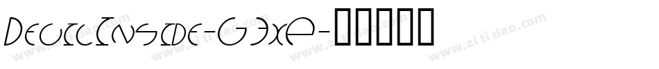 DevilInside-G3xP字体转换