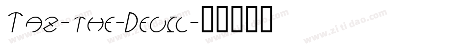 Taz-the-Devil字体转换
