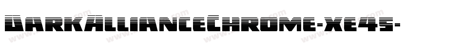 DarkAllianceChrome-xe45字体转换