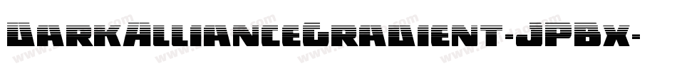 DarkAllianceGradient-JPBx字体转换