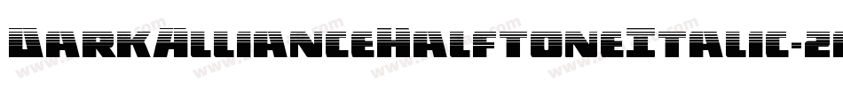 DarkAllianceHalftoneItalic-zaOD字体转换