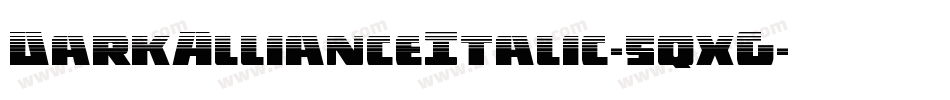 DarkAllianceItalic-5qxG字体转换
