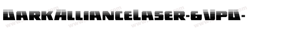 DarkAllianceLaser-6VpD字体转换