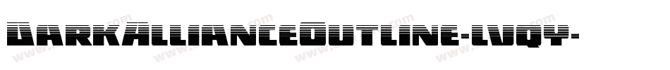 DarkAllianceOutline-lvqy字体转换