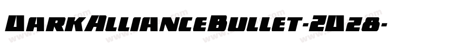 DarkAllianceBullet-ZDz8字体转换