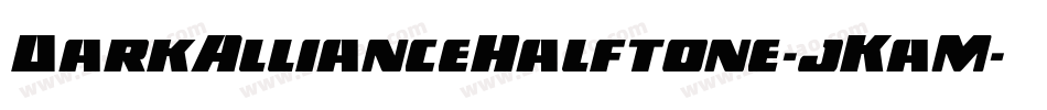 DarkAllianceHalftone-jKaM字体转换