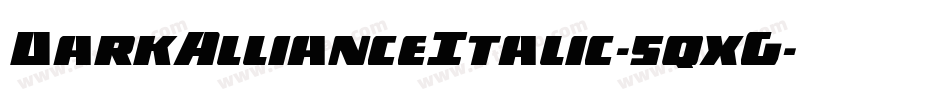 DarkAllianceItalic-5qxG字体转换