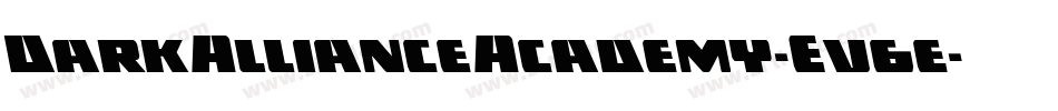 DarkAllianceAcademy-Ev6e字体转换