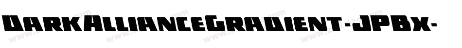 DarkAllianceGradient-JPBx字体转换