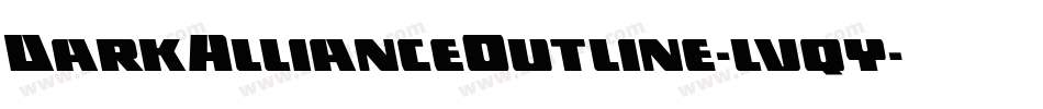 DarkAllianceOutline-lvqy字体转换