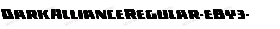 DarkAllianceRegular-eBy3字体转换