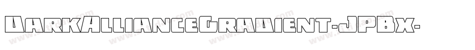 DarkAllianceGradient-JPBx字体转换