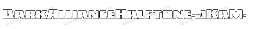DarkAllianceHalftone-jKaM字体转换