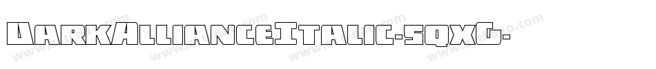 DarkAllianceItalic-5qxG字体转换