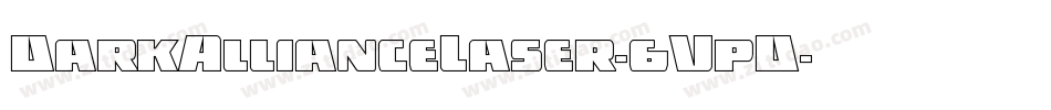 DarkAllianceLaser-6VpD字体转换