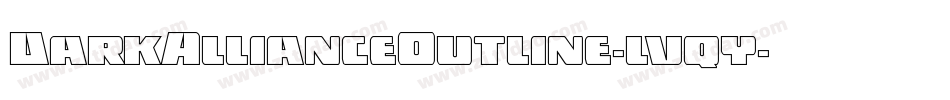 DarkAllianceOutline-lvqy字体转换