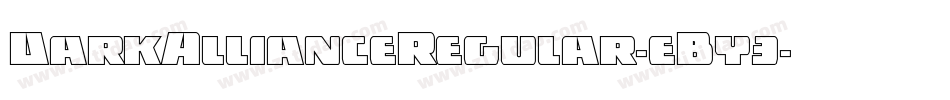 DarkAllianceRegular-eBy3字体转换