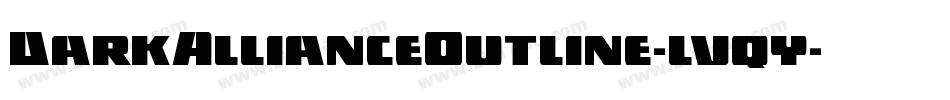 DarkAllianceOutline-lvqy字体转换