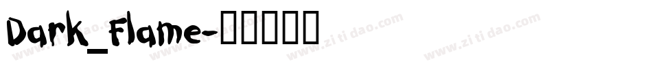 Dark_Flame字体转换