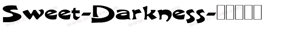 Sweet-Darkness字体转换