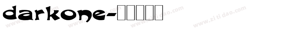darkone字体转换
