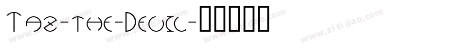 Taz-the-Devil字体转换