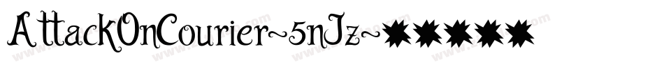 AttackOnCourier-5nJz字体转换